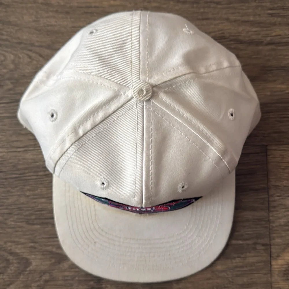 Vintage NFL Super Bowl 75 Philadelphia Eagles diamond White SnapBack OS Rare - Picture 4 of 8